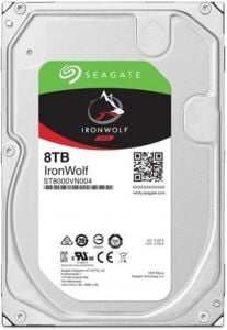 Seagate 8Tb ST8000VN004 Ironwolf 3,5 7200Rpm 256Mb Rv Sensör, Sata 3, 7-24  Nas Diski