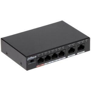 DAHUA 6port-4port PoE 60w 2-Uplink 10/100 Yönetilemez Switch PFS3006-4ET-60-V2