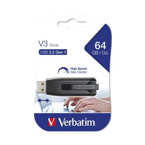 VERBATIM 64GB USB 3.2 Store n Go 49174 Siyah Taşınabilir Bellek