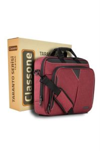 VP3005 Taranto VP3005 15.6''Su geçirmez kumaş, Notebook,Laptop Çantası-Bordo