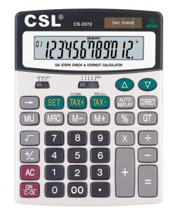 CSL CS-2372 12 Hane Masa Tipi İşlem Kontrollü Hesap Makinesi