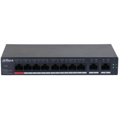 DAHUA 8port PoE 110w 2-Uplink Gigabit Cloud Yönetilebilir Switch CS4010-8ET-110