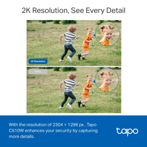 TP-LINK 3mp PT 3.9mm Wıfı Kablosuz Pan-Tilt IP Kamera Tapo C510W