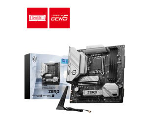 MSI B760M PROJECT ZERO DDR5 HDMI-DP TYPEC PCIE 4.0 1700p mATX