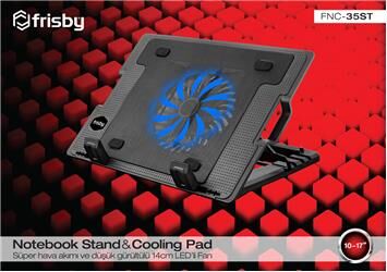 Frisby FNC-35ST Standlı Notebook Soğutucu 1 Port Usb 10''- 17'' boyutunda notebooklar için uygundur