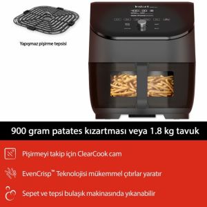 140-3097-01-EU 6Qt Vortex Plus 5.6 Litre 6 Fonksiyonlu Cam Pencereli Hava Fritözü
