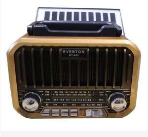 Everton RT-685  Şarjlı,Solarlı  Nostaljik Radyo ( Bluetooth-USB-SD-FM)