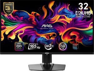 MSI 31.5 MAG 321UP QD-OLED 0.03MS 165HZ HDMI-DP Pivot Gaming Monitör 3840x2160