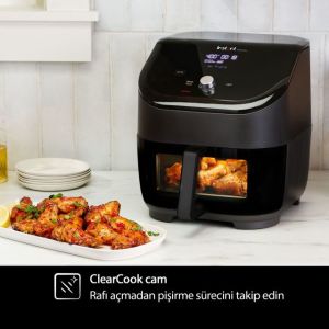 140-3097-01-EU 6Qt Vortex Plus 5.6 Litre 6 Fonksiyonlu Cam Pencereli Hava Fritözü