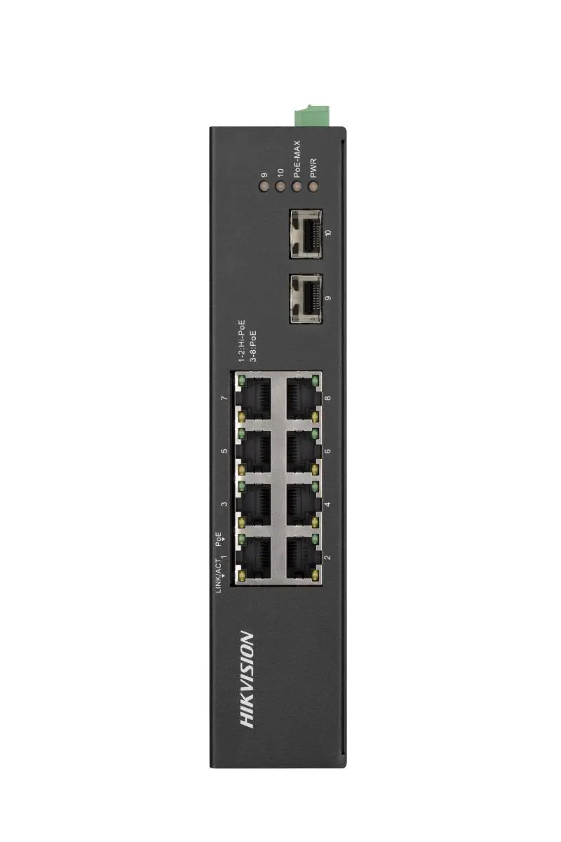 HIKVISION 8port PoE 120w Gigabit Yönetilemez Switch DS-3T0510HP-E/HS