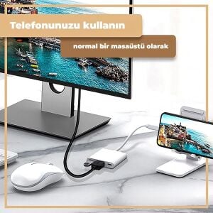 INCA ITPC-04T 0.15metre TYPE-C - HDMI Görüntü Adaptörü Gümüş 100W