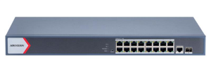 HIKVISION 16port PoE 230w 1-SFP 1-Uplink Gigabit Yönetilebilir Switch DS-3E1518P-EI/M