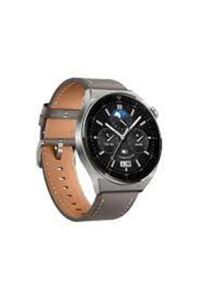 Hytech GT3PRO Watch IOS ve Android Uyumlu MActive 1.50 inç Yuvarlak Ekranlı Gümüş Deri Kordon H