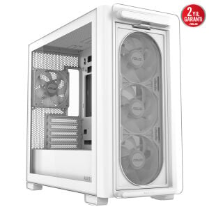 ASUS A23 PLUS TG ARGB WHITE Gaming Mid-Tower PC Kasası Beyaz / 90DC00K3-B19010