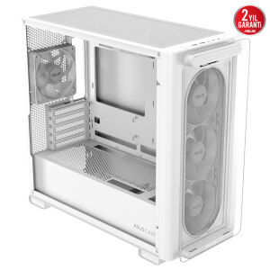 ASUS A23 PLUS TG ARGB WHITE Gaming Mid-Tower PC Kasası Beyaz / 90DC00K3-B19010