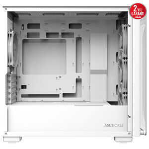 ASUS A23 PLUS TG ARGB WHITE Gaming Mid-Tower PC Kasası Beyaz / 90DC00K3-B19010