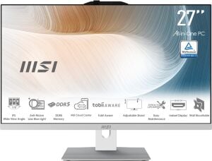 MSI AIO 27 CORE 7 150U-16GB DDR5 RAM-1TB NVME-FDOS BEYAZ / MODERN AM272P 1M-1095XEU