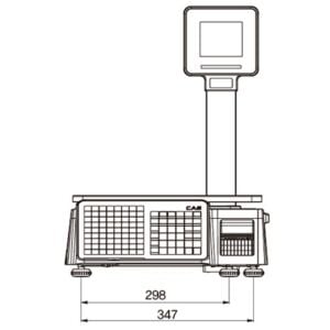 CAS CL3000 P 15 KG RS232 / Ethernet Boyunlu Barkodlu Terazi