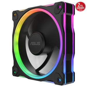 ASUS PRIME MR120 ARGB Black 120mm 1600RPM 58CFM PWM Aura Sync Kasa Fanı – 90DA00I0-B09000