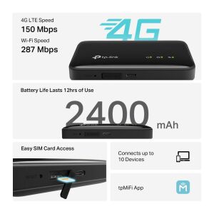 Tp-Link M7005 4G LTE 150 Mbps Mobil Kablosuz Wi-Fi