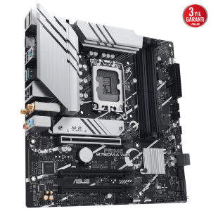 ASUS PRIME B760M-A WIFI-6E DDR5 HDMI DP PCIe 16X v4.0 1700p mATX