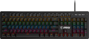 MSI GK300 Kablolu RGB Siyah Gaming Klavye