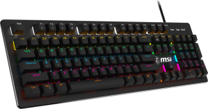 MSI GK300 Kablolu RGB Siyah Gaming Klavye