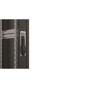 AGER 26U + 2li Fan 800x1000mm Dikili Tip Siyah Kabinet Vega AG-VB26U8010S1-BAAA-A-M1 Cam Kapak