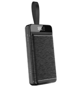 S-link P300 30000mAh PD22.5W+QC3.0 18W Siyah LCD Taşınabilir Pil Şarj Cihazı Powerbank