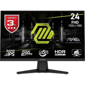 MSI 23.8 IPS MAG 244F 0.5MS 144Hz HDMI Gaming Monitör