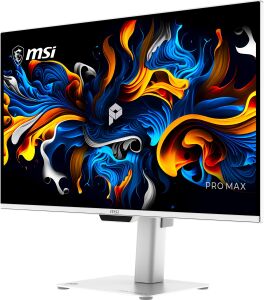 MSI 27 OLED PRO MAX 271UPXW12G 0.03MS 120HZ HDMI-DP Pivot Kurumsal Monitör 3840x160 Beyaz