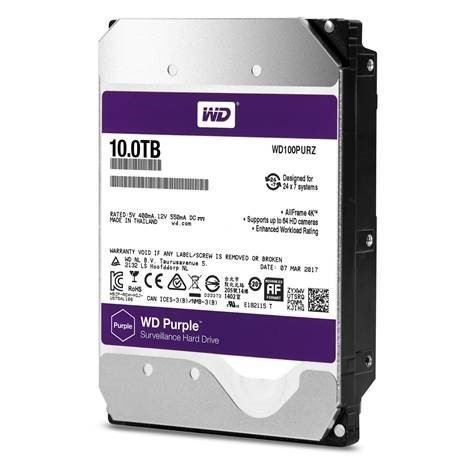 WD100PURZ 10TB 3.5'' 5400RPM 256MB Sata3 Güvenlik Cihazı Dahili HardDisk
