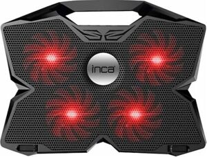 Inca INC-3280 3 Tutacaklı 4 Fanlı Led Işık 11''-17'' Led Notebook Soğutucu( Fan Hızı Ayarlama Dümesi)