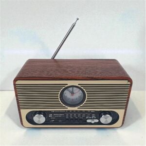 Everton RT-566 Bluetooth-USB-SD-FM Şarjlı  Saatli Nostaljik Radyo