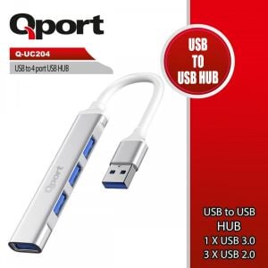 QPORT Q-UC204 4port USB oklay�c� Hub
