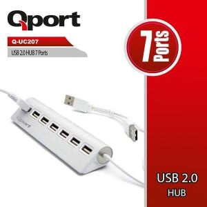 QPORT Q-UC207 7port USB oklay�c� Hub