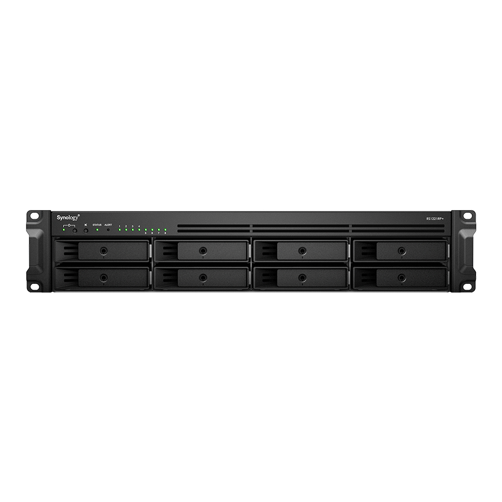 SYNOLOGY 8diskli Ryzen V1500B 12GB RAM-Gigabit Rack Nas Server RS1221RP PLUS (9935)