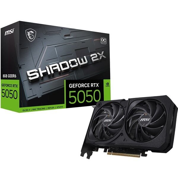 MSI RTX5050 8GB SHADOW 2X OC GDDR6 128bit HDMI DP PCIe 5.0