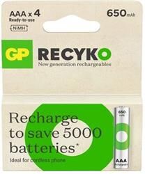 GP AAA 650 mAh Şarjlı İnce Kalem Pil 4'lü Paket GP65AAAHCEM-2GBR4