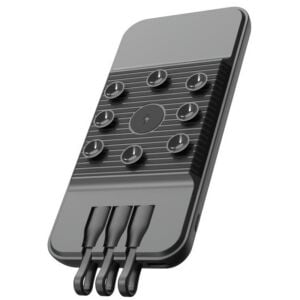 SnapMax SNP-3007 10.000 mah Siyah Vantuzlu Kablosuz ve 3in1 Kablolu Powerbank