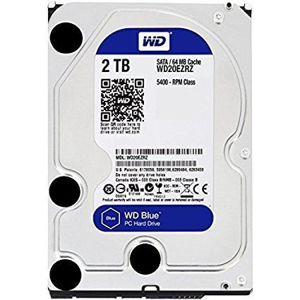 WD20EZRZ DSK 3.5'' 2TB 5400RPM SATA3  64MB BLUE