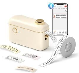 NIIMBOT H1S Cream Termal Taşınabilir Bluetooth Etiket Yazıcısı