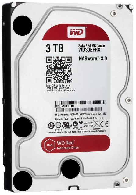 WD30EFRX 3TB 3.5'' 5400RPM 64MB Sata3 Red Nas Dahili HardDisk