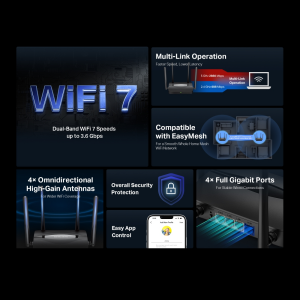 MERCUSYS MR25BE Wıfı7 BE3600 Dual Band Router
