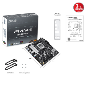 ASUS PRIME B840M-K DDR5 HDMI PCIE 4.0 AM5 mATX