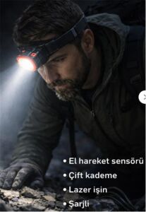Everton RT-7005 Kafa Feneri Led ışık Ölçülü Aydınlatma