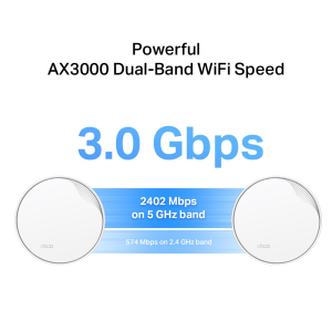 TP-LINK Deco X50-PoE Wıfı6 AX3000 Mesh Router 3lü Set