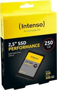 Intenso 250Gb Performance 250GB 2.5 Sata3 550MB-500MB-s Ssd Harddisk