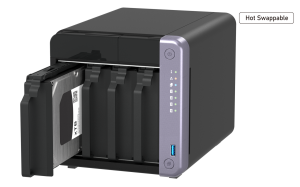 QNAP 4diskli Alpine AL524 QC-4GB RAM-10GbE SFP+ Nas Server TS-432X-4G
