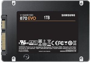 Samsung 1TB MZ-77E1T0BW 870 Evo Sata 3.0 560-530mb-s 2.5 MZ-77E1T0BW Ssd Harddisk